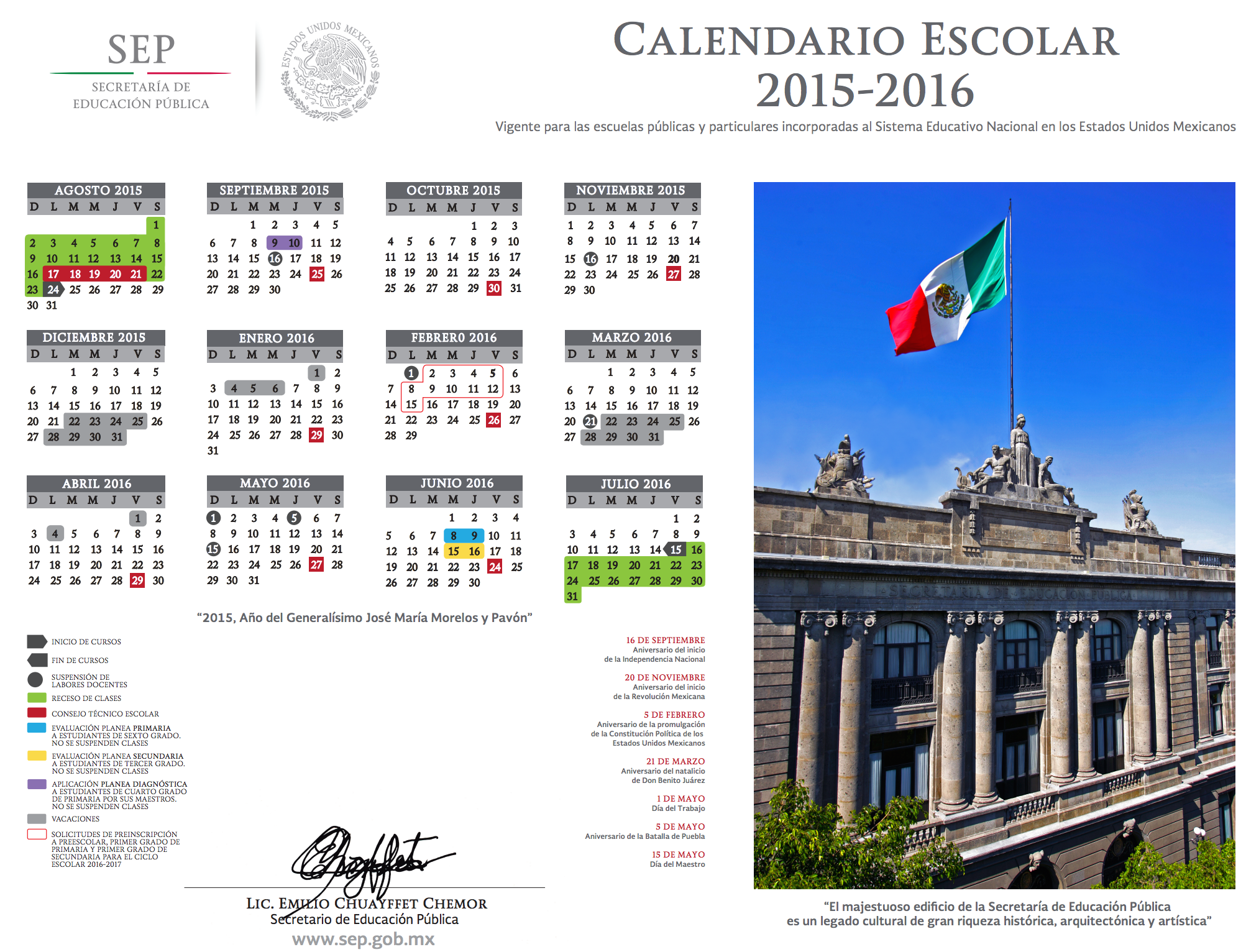 Calendario SEP 2013 - 2014
