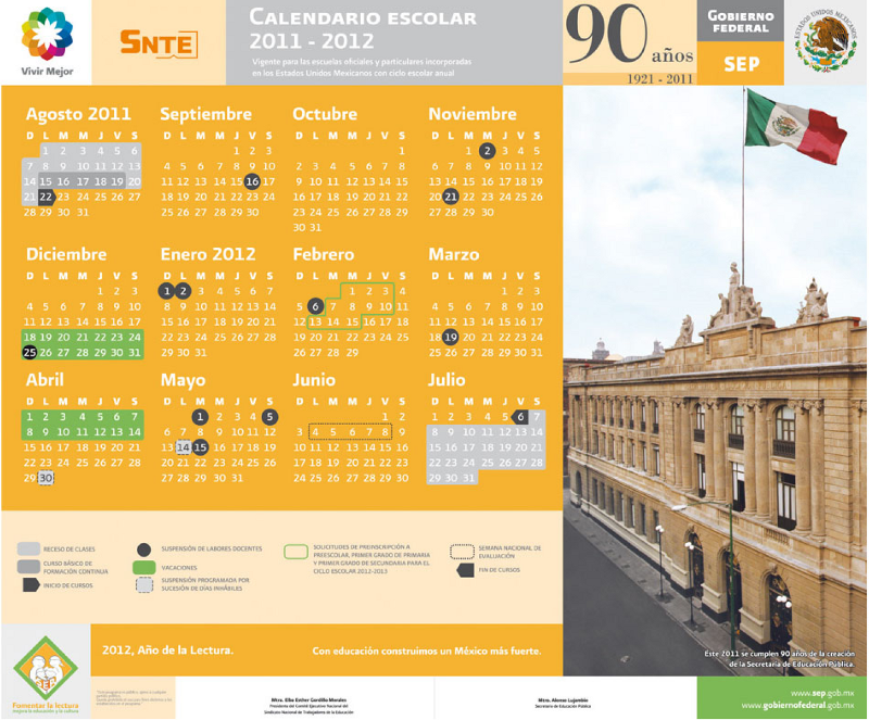 Calendario SEP 2011 - 2012